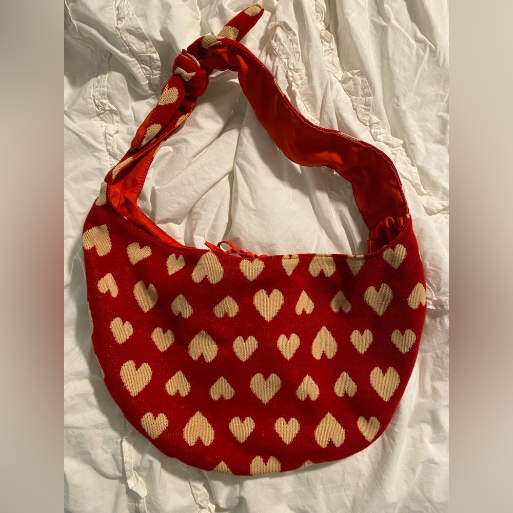 Vintage heart shoulder bag purse